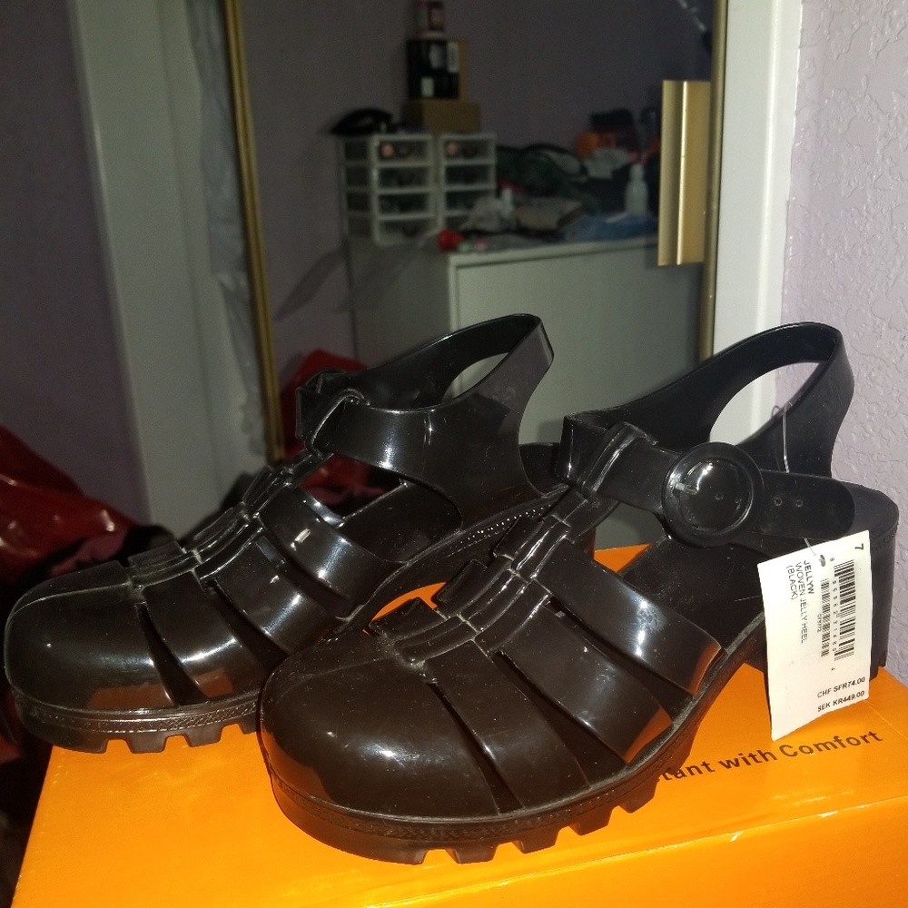 American Apparel Woven Jelly Heels